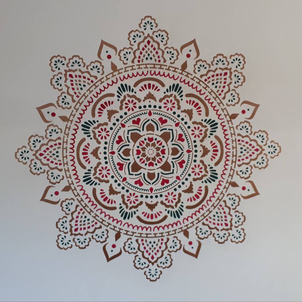 Holy Mandala - XL Mandala Stencil - 184 cm