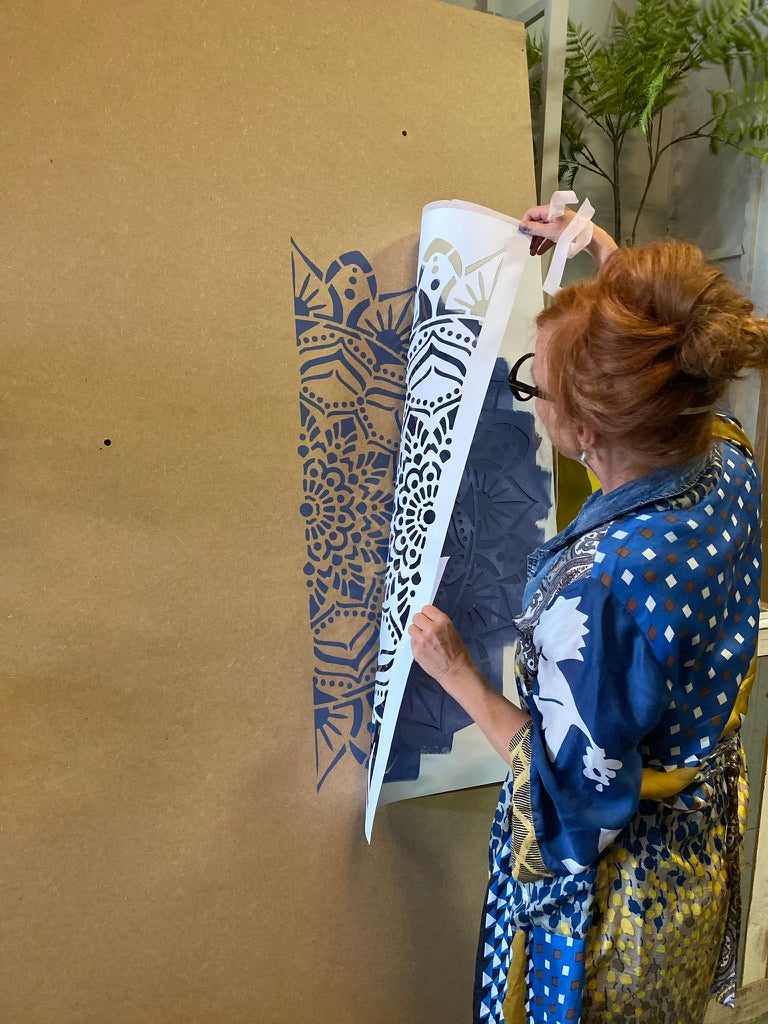 Ibiza Vibe - XL Mandala Stencil - 1 meter
