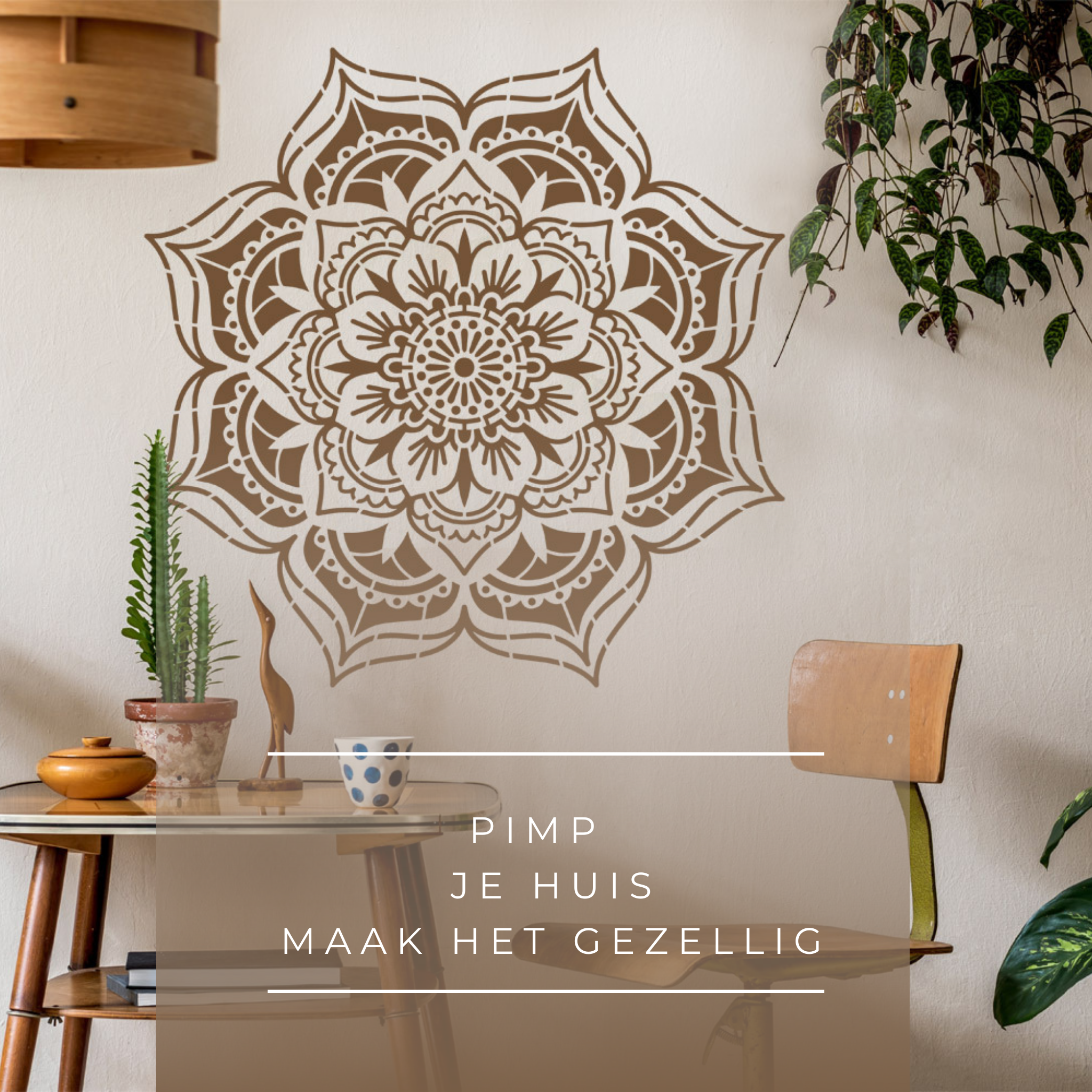 Holy Moly - XL Mandala Stencil - 130 cm