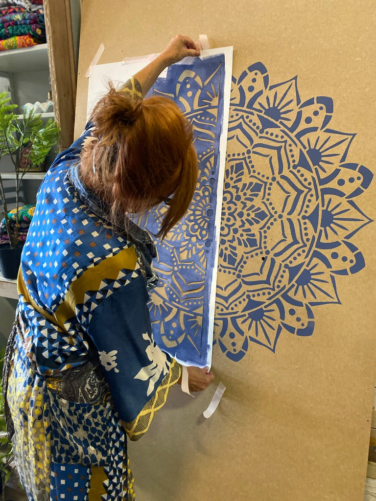 Ibiza Vibe - XL Mandala Stencil - 1 meter