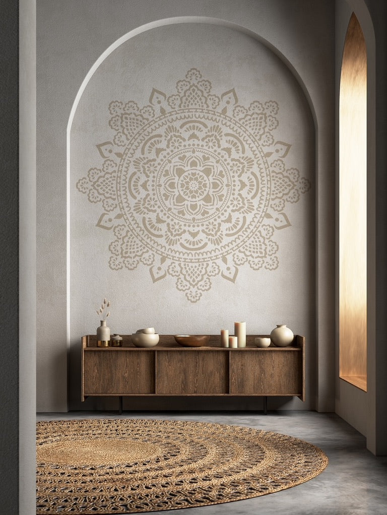 Holy Mandala - XL Mandala Stencil - 184 cm