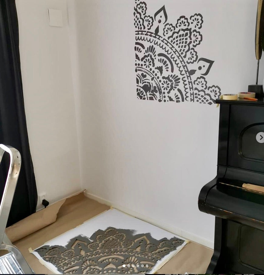 Holy Mandala - XL Mandala Stencil - 184 cm