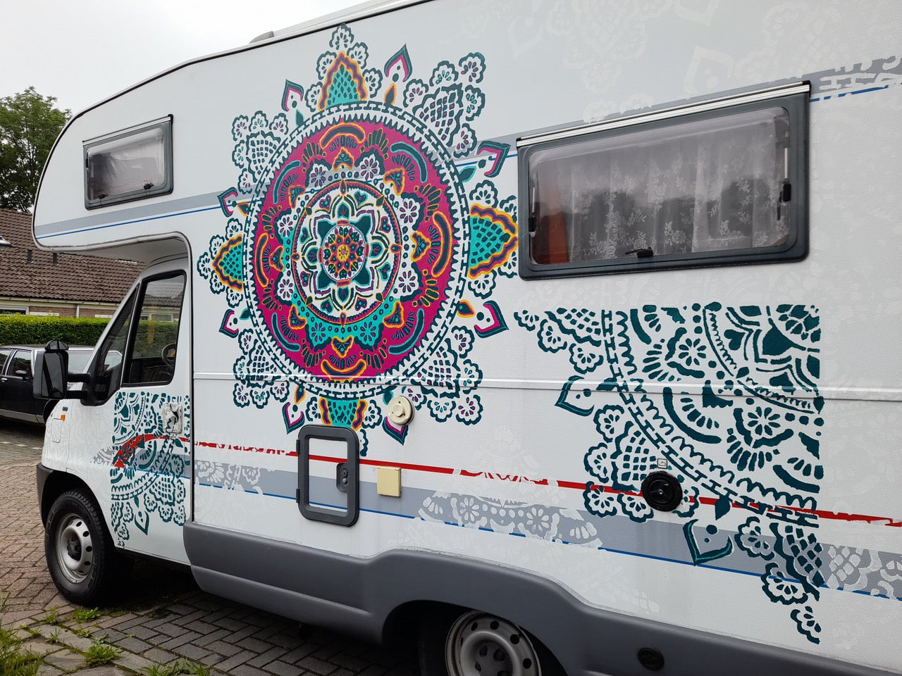 Holy Mandala - XL Mandala Stencil - 184 cm
