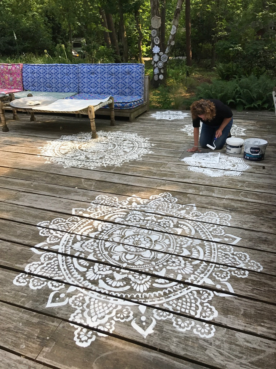 Holy Mandala - XL Mandala Stencil - 184 cm