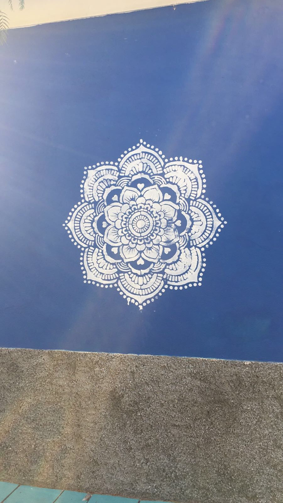 Yoga Mandala - XL Mandala Stencil - 116 cm