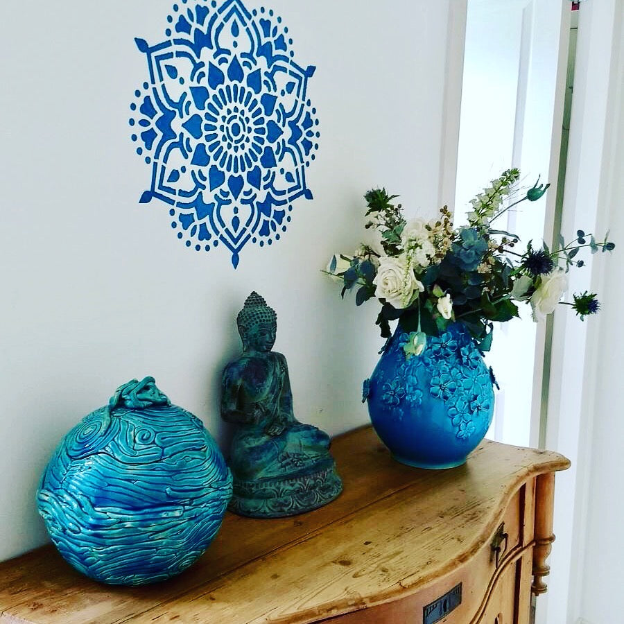 Tibet - XL Mandala Stencil - 45 cm