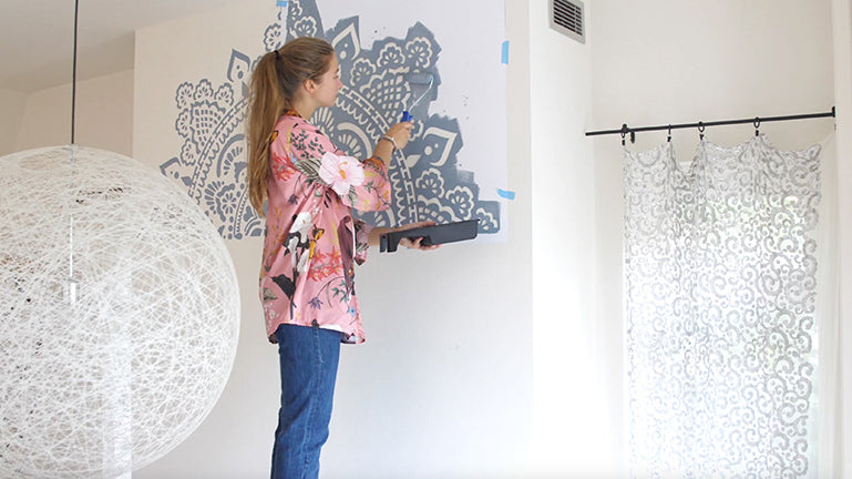 Holy Mandala - XL Mandala Stencil - 184 cm