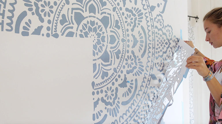 Holy Mandala - XL Mandala Stencil - 184 cm