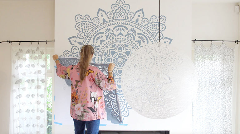 Holy Mandala - XL Mandala Stencil - 184 cm
