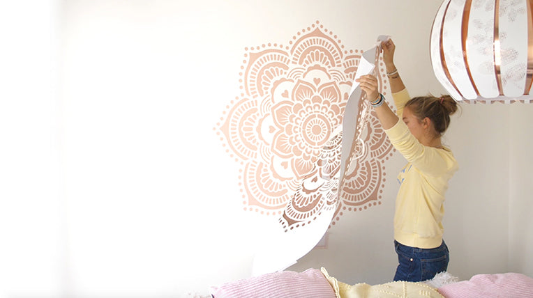 Yoga Mandala - XL Mandala Stencil - 116 cm