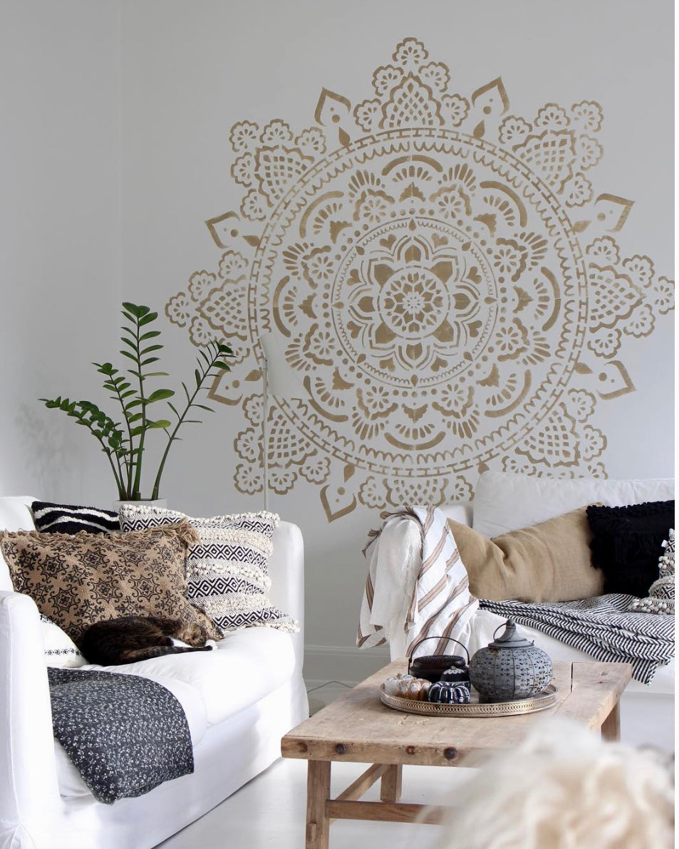 Holy Mandala - XL Mandala Stencil - 184 cm
