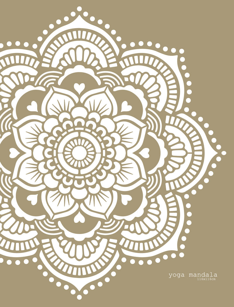 Yoga Mandala - XL Mandala Stencil - 116 cm