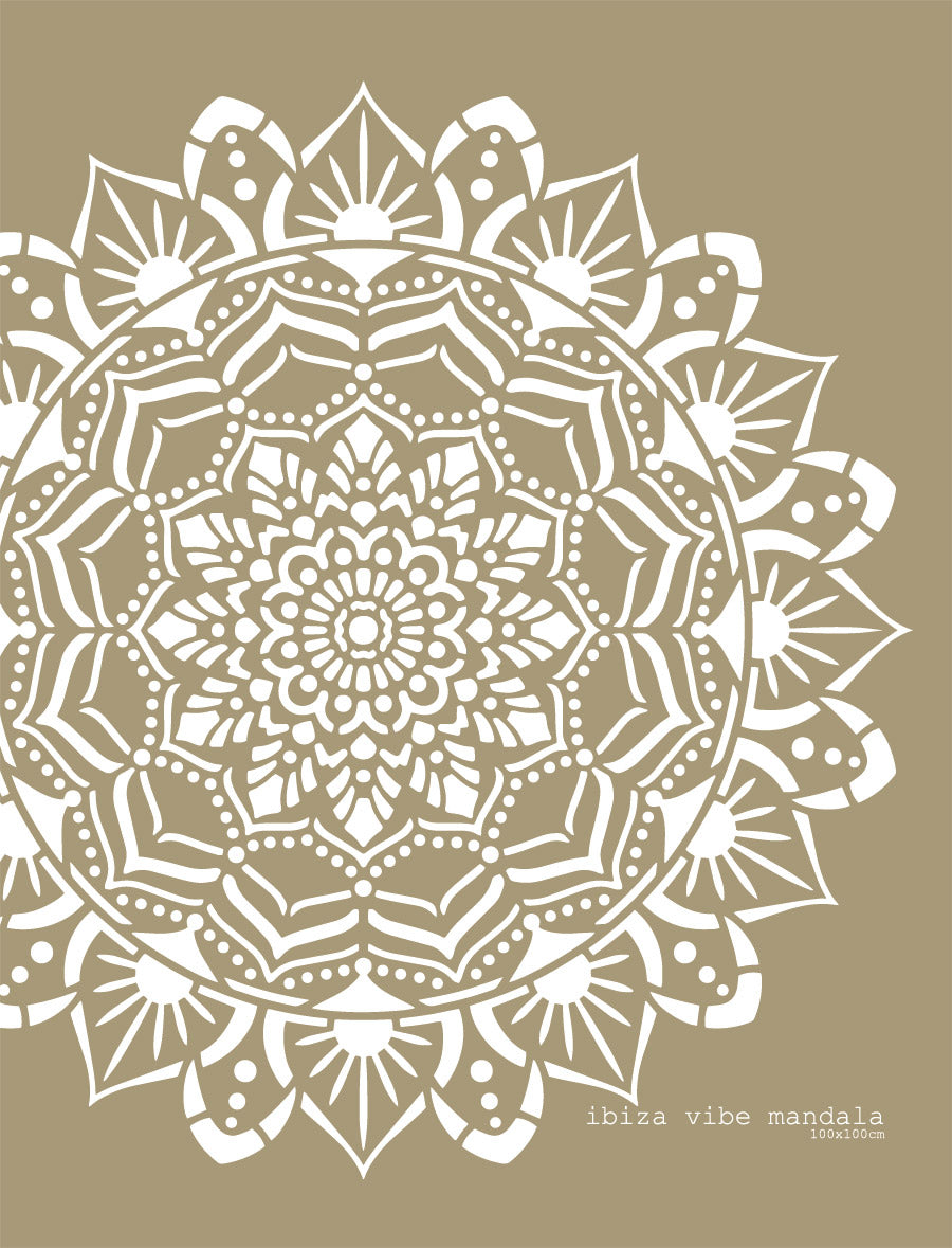 Ibiza Vibe - XL Mandala Stencil - 1 meter