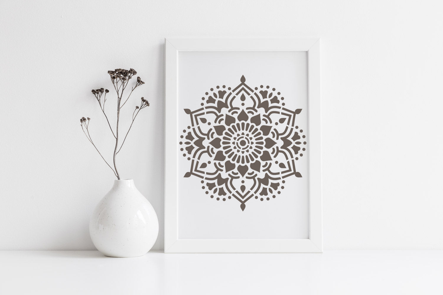 Tibet - XL Mandala Stencil - 45 cm