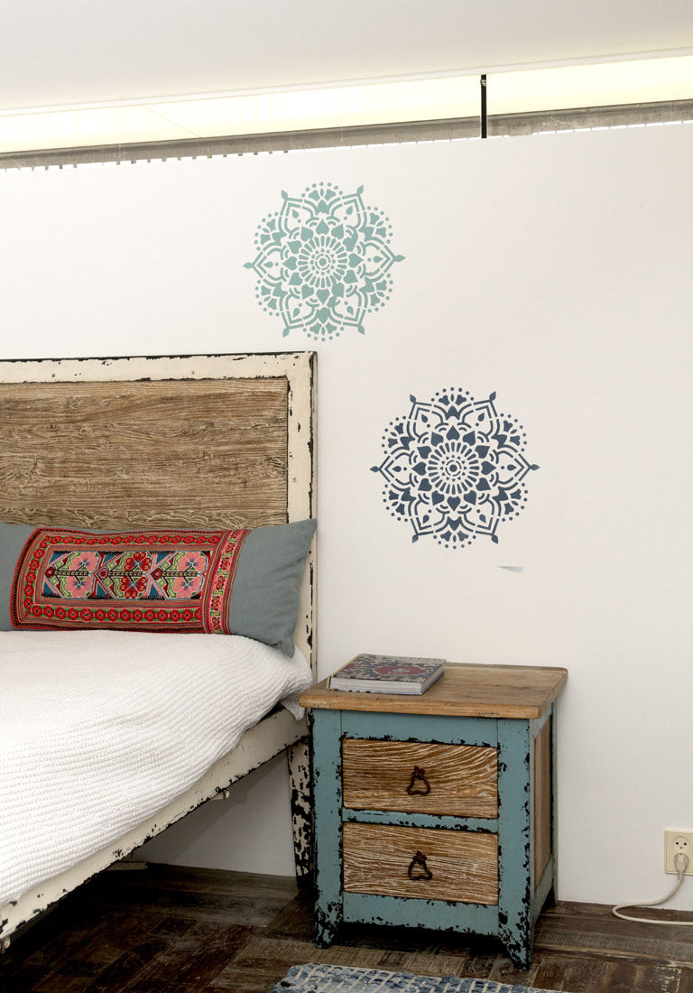 Tibet - XL Mandala Stencil - 45 cm