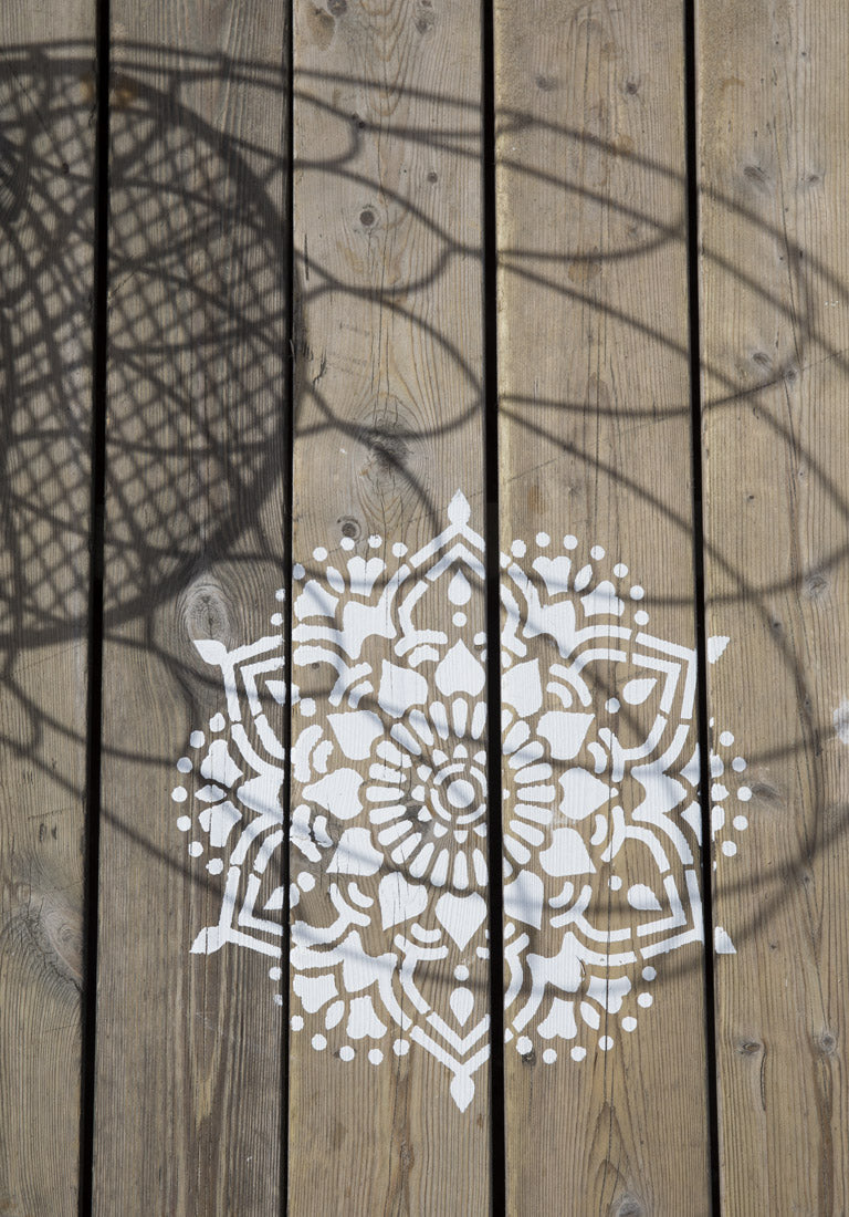 Tibet - XL Mandala Stencil - 45 cm